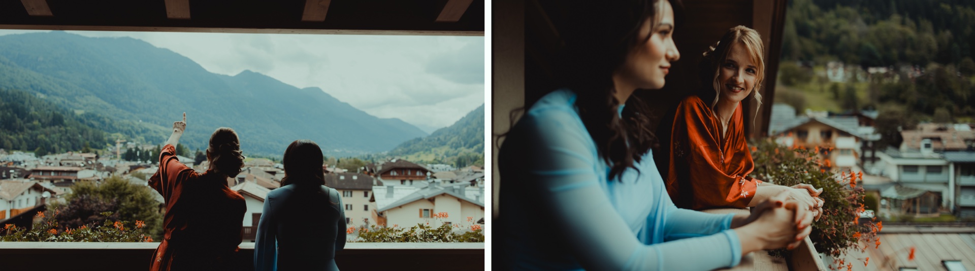 Destination wedding in the Dolomites near Pinzolo Italy