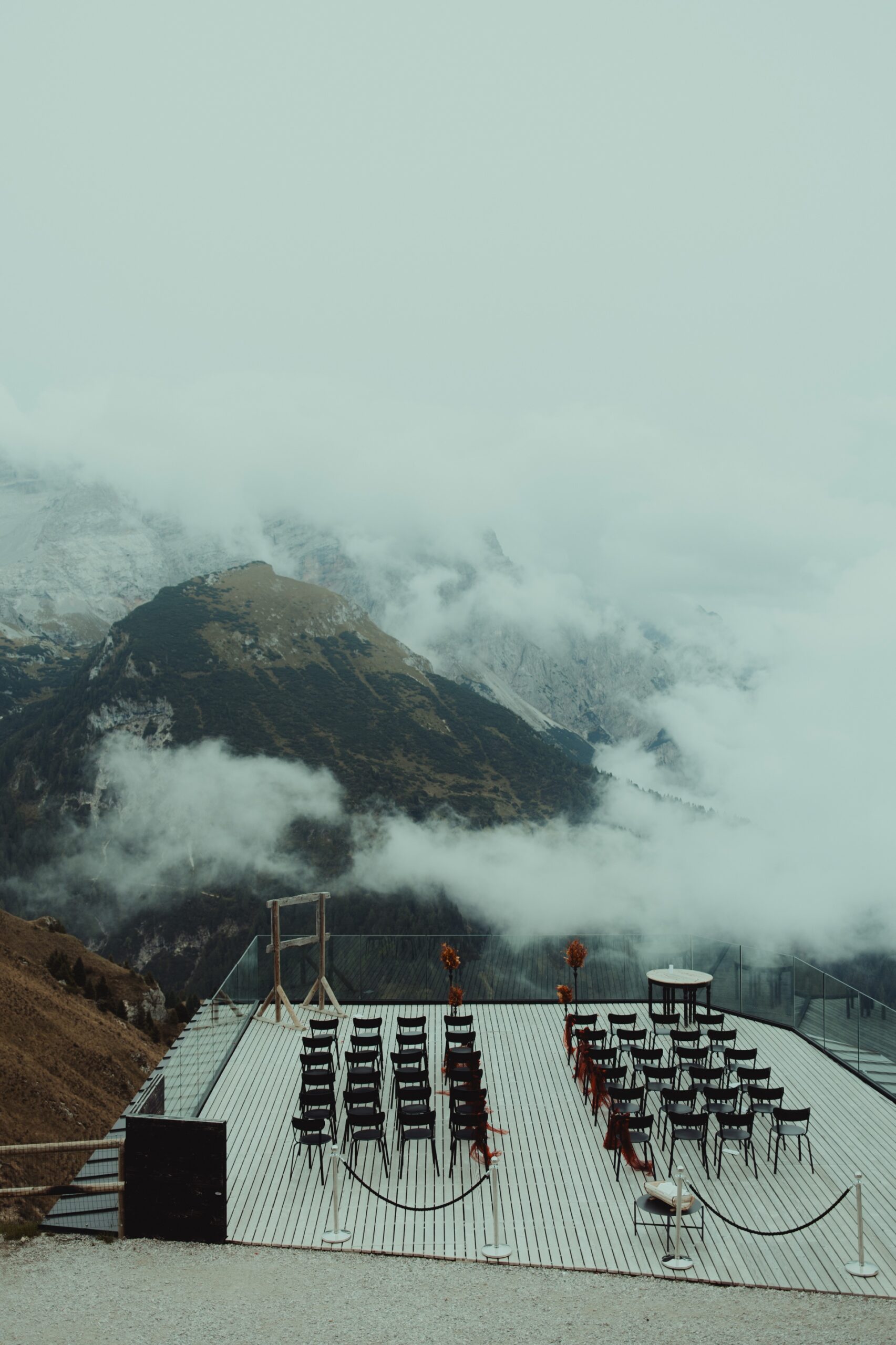 Moody wedding photography in the Italian Dolomites