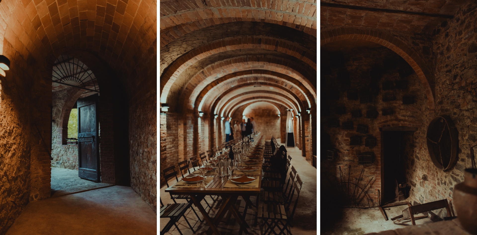 Pizza party welcome dinner before a wedding at Villa Castelletto in Tuscany