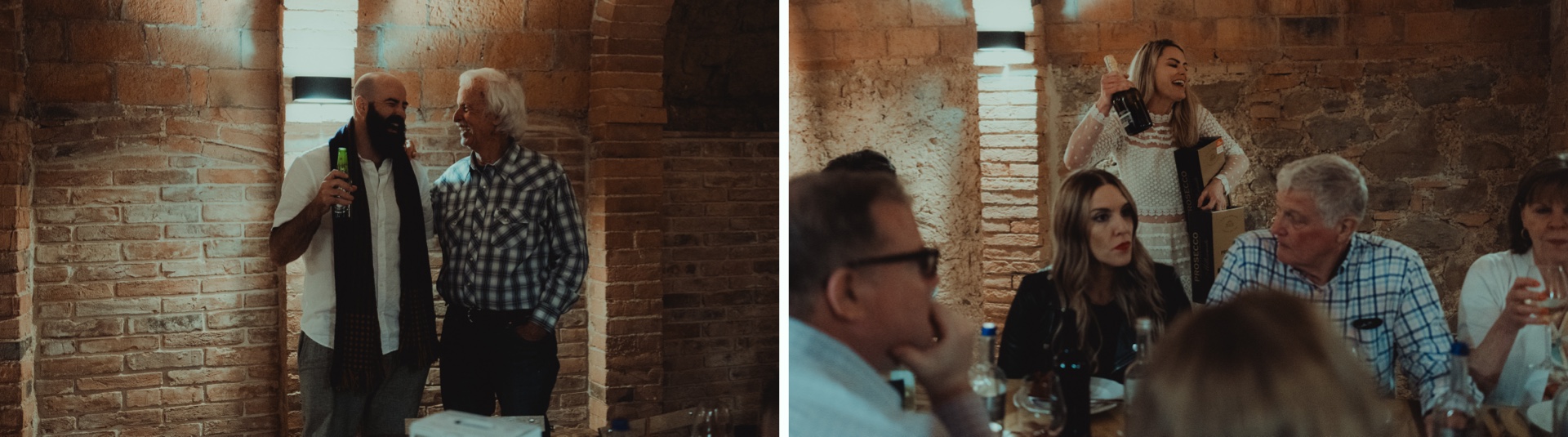 Destination wedding welcome dinner at Villa Castelletto in Tuscany