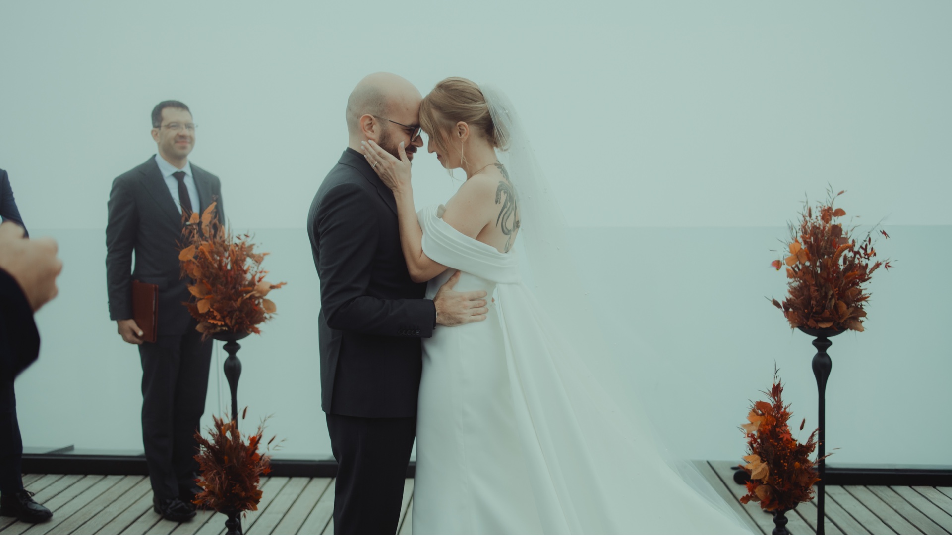 Moody wedding photography in the Italian Dolomites