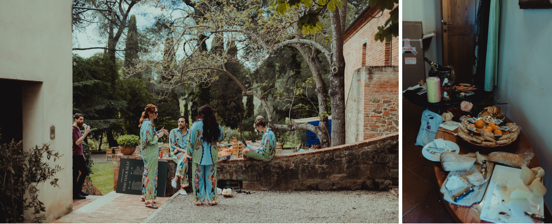 Natural wedding photography during the groom preparation at Villa Castelletto