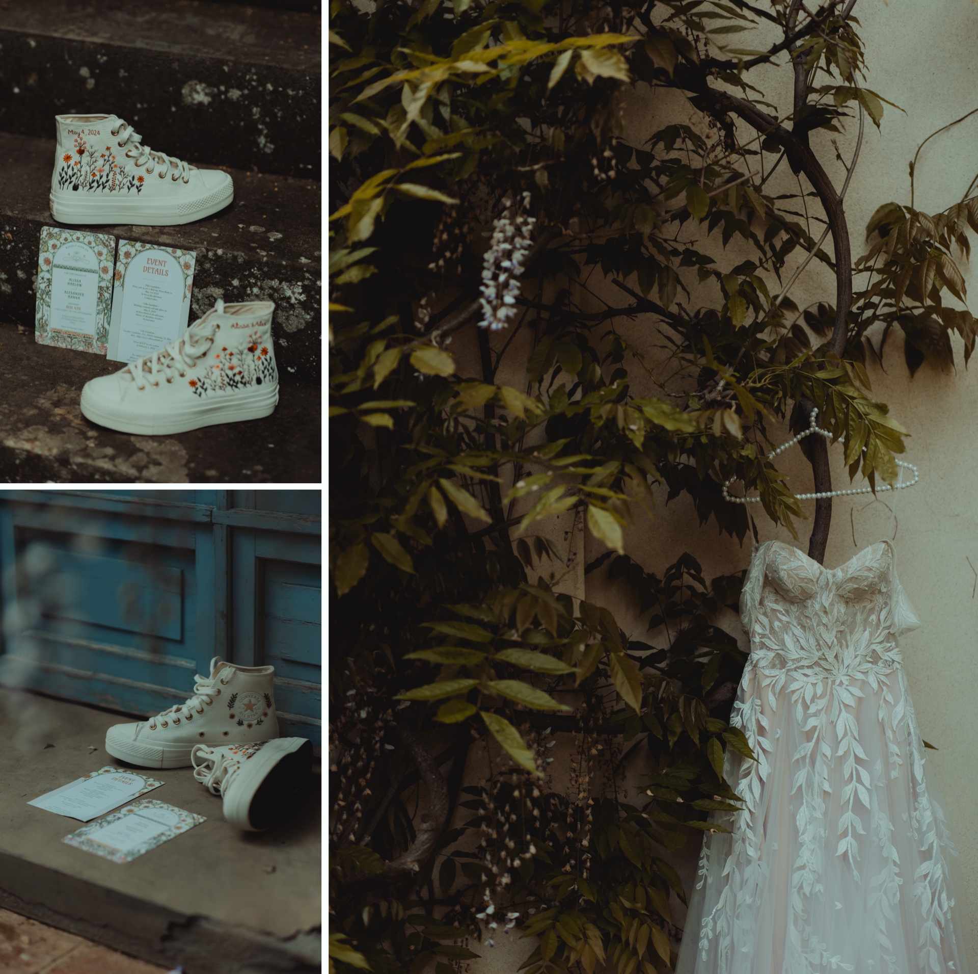 Bridal preparation at Villa Castelletto before a destination wedding in Tuscany