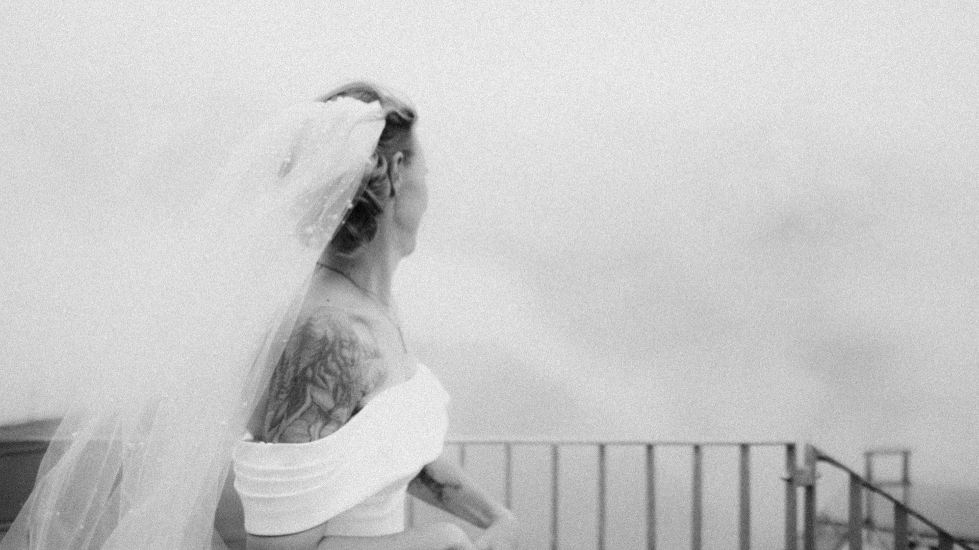 Bride portrait during a mountain wedding in the Italian Alps