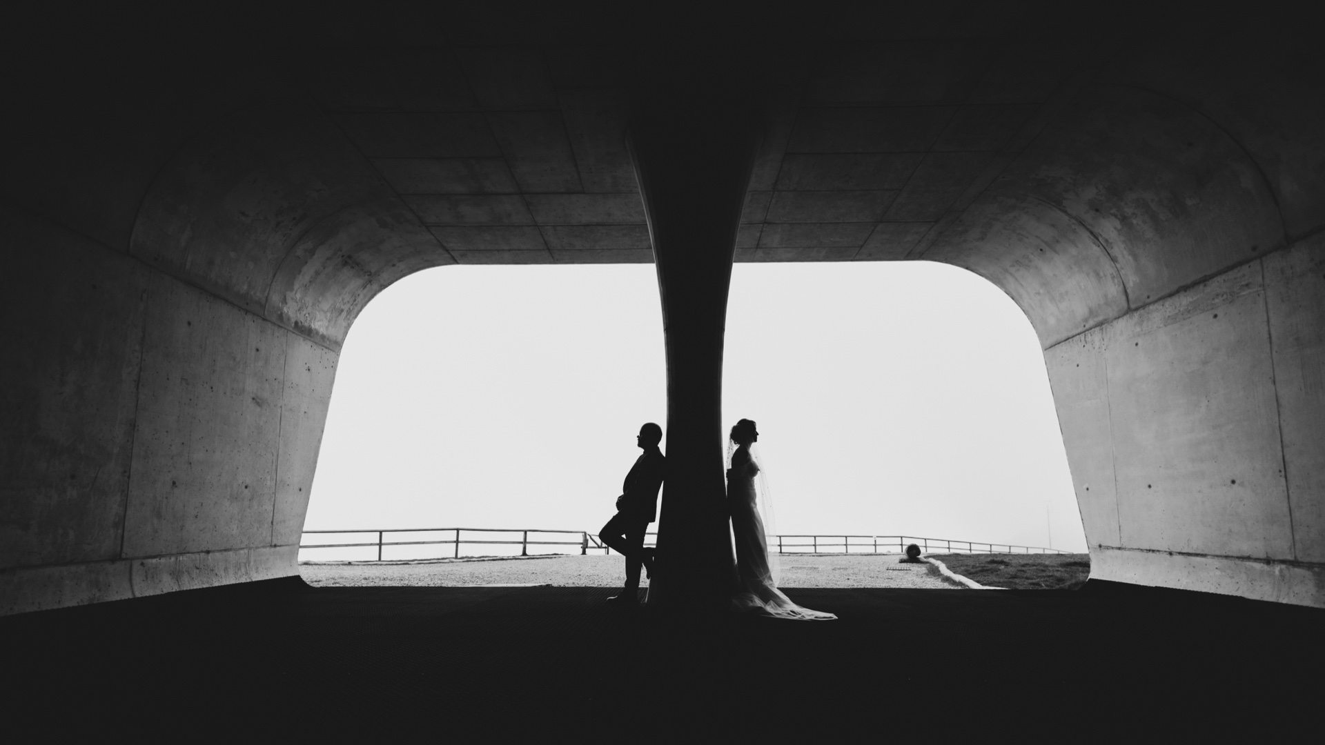 Bride and groom at Doss del Sabion in the Brenta Dolomites