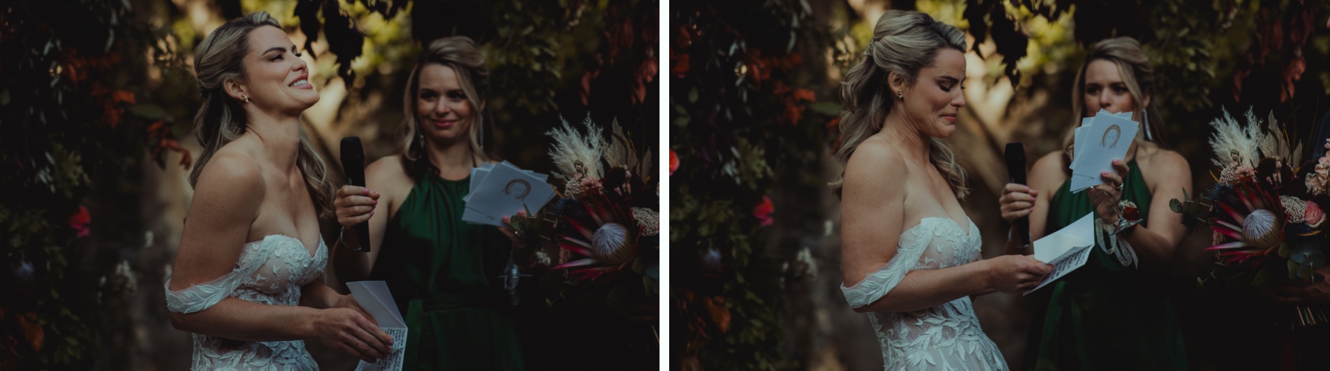 Emotional wedding ceremony at Villa Castelletto near Siena