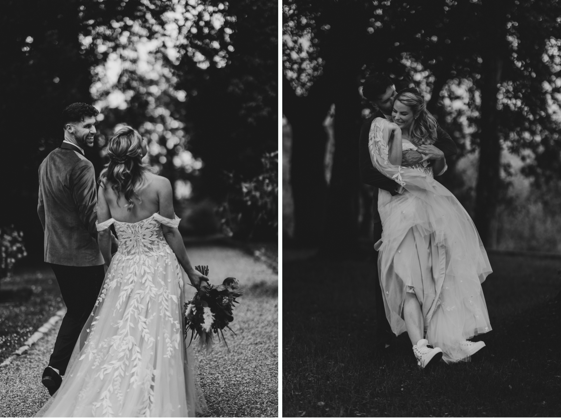 Tuscany wedding photographer capturing the newlyweds at Villa Castelletto