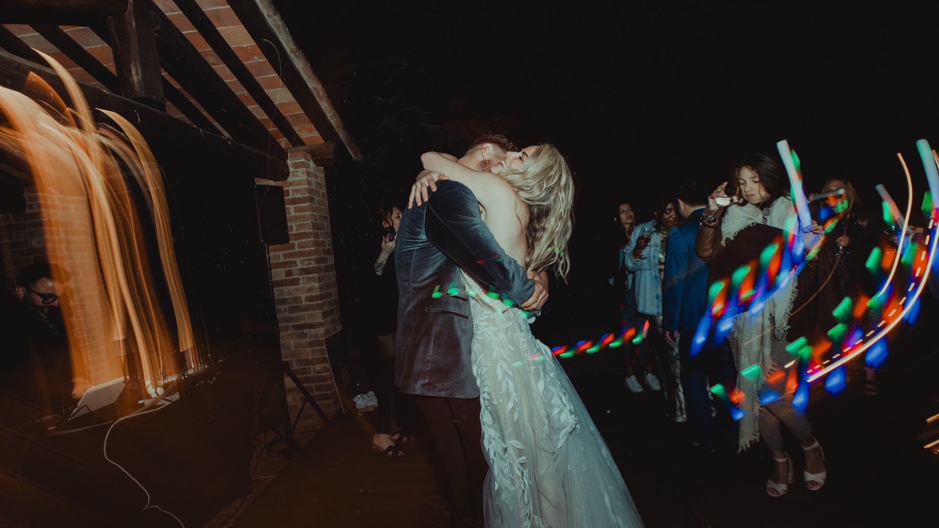 Bride and groom dancing during their Villa Castelletto wedding