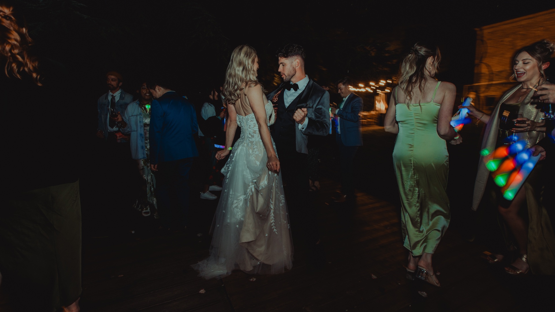 Destination wedding celebration in Tuscany photographed in a documentary style