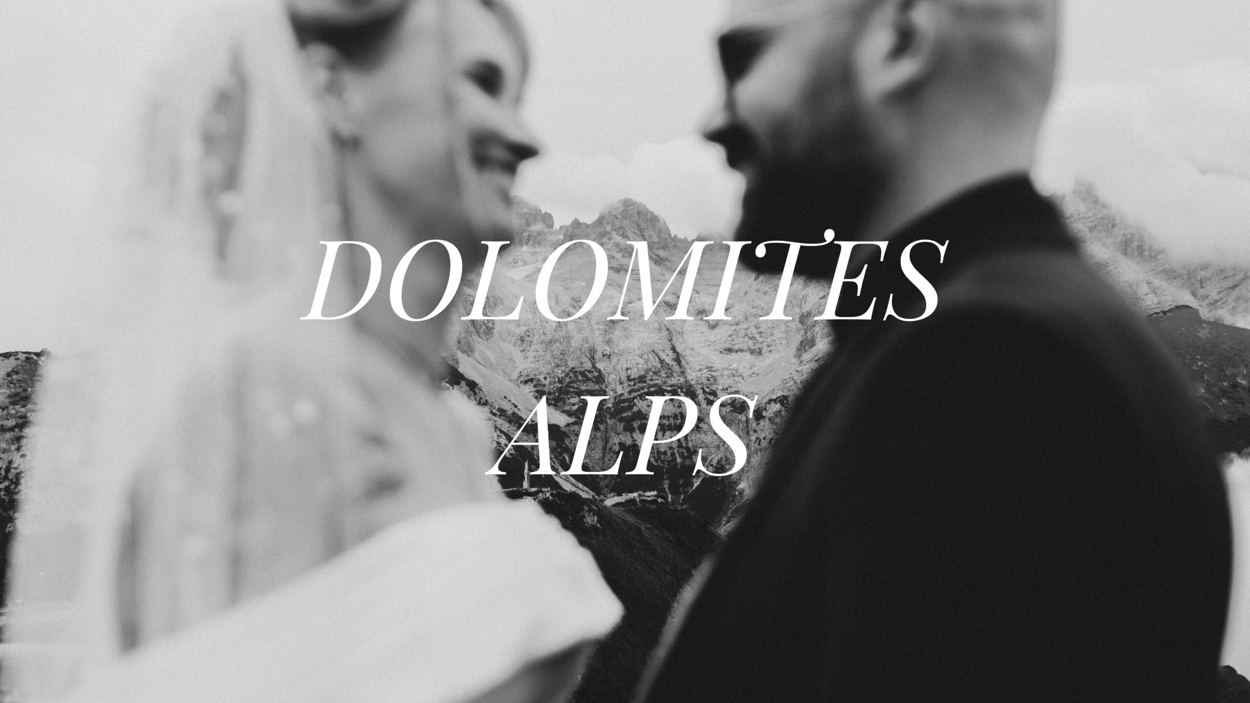 Bride and groom at Doss del Sabion in the Brenta Dolomites